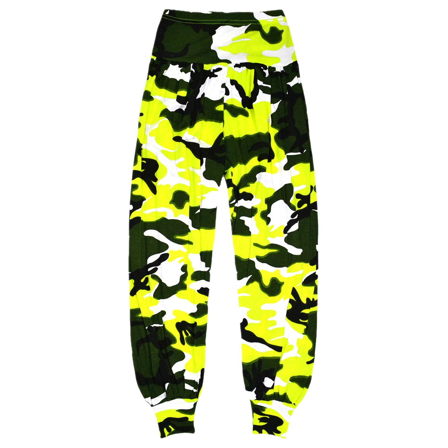 Girls Neon Camouflage Ali Baba Pants