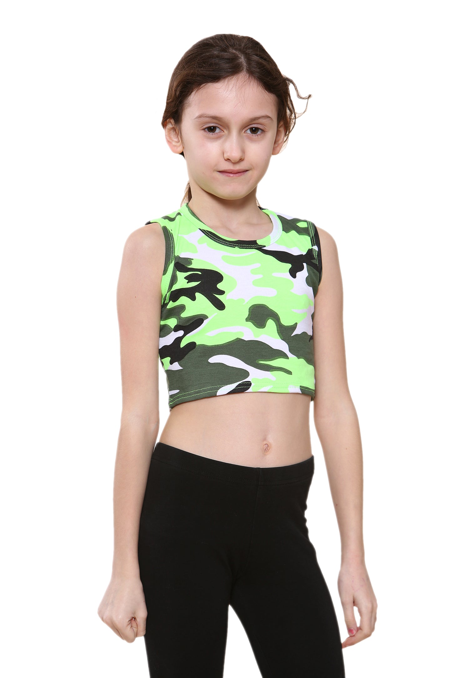 Girls Sleeveless Vest Crop Top