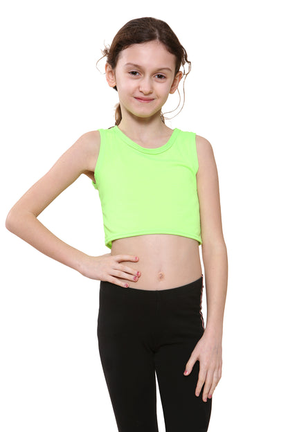 Girls Sleeveless Vest Crop Top