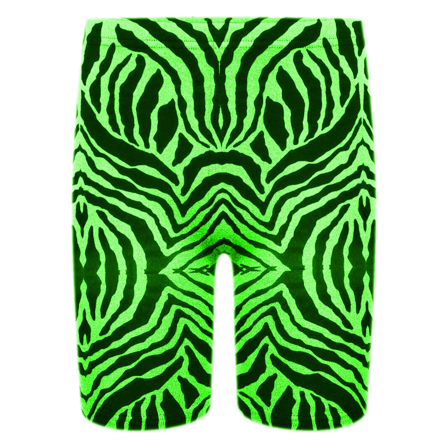 Girls Zebra Print Neon Crop Tops & Shorts