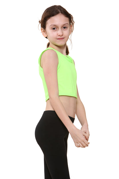 Girls Sleeveless Vest Crop Top