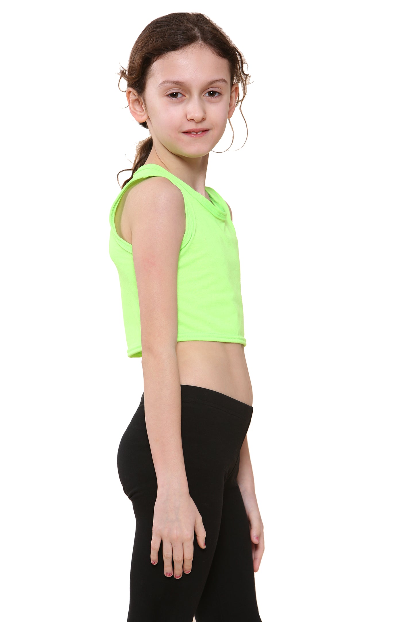 Girls Sleeveless Vest Crop Top