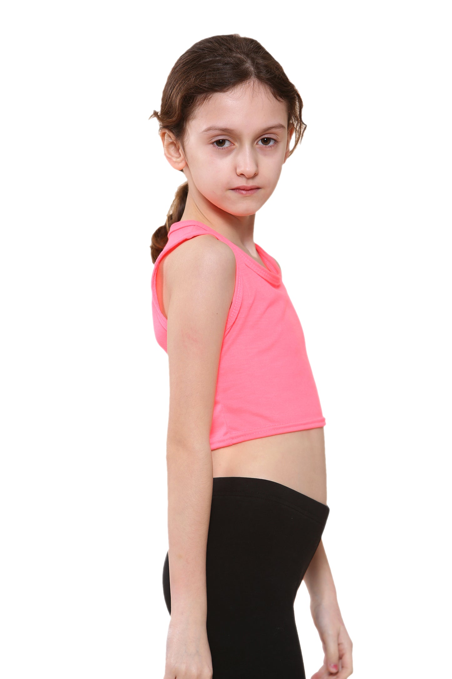 Girls Sleeveless Vest Crop Top