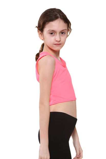 Girls Sleeveless Vest Crop Top