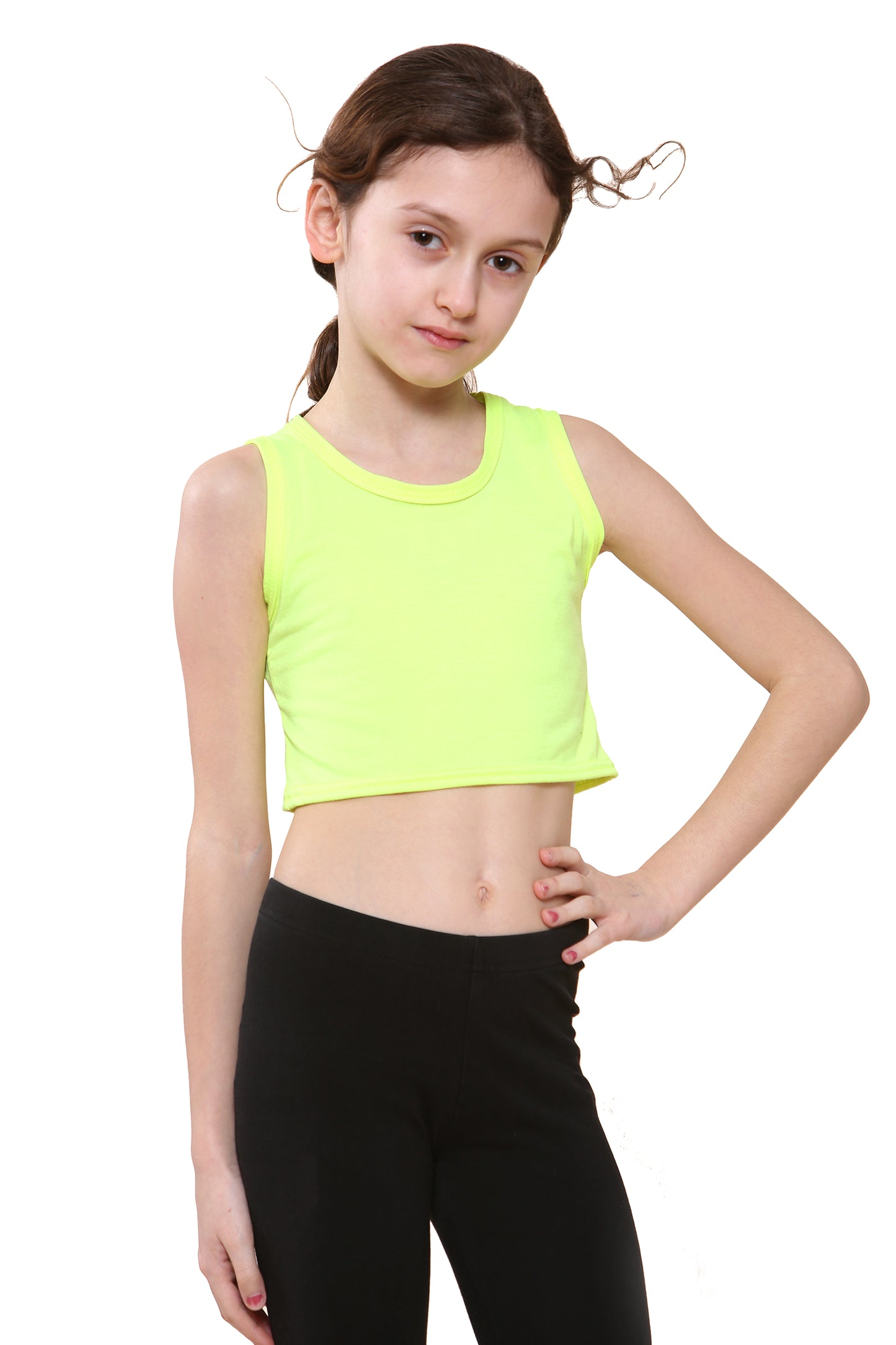 Girls Sleeveless Vest Crop Top