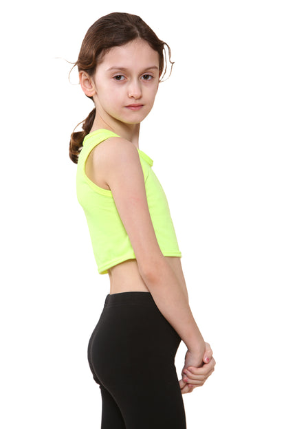 Girls Sleeveless Vest Crop Top