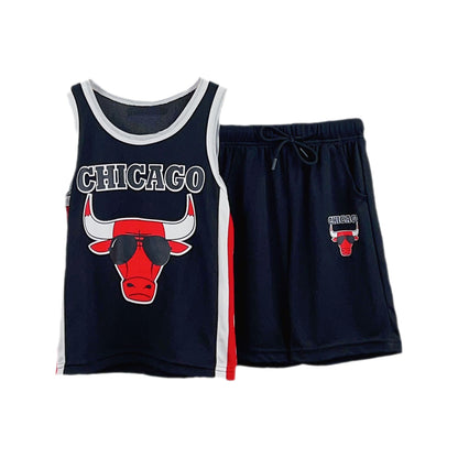 Kids Basketball Vest and Shorts Set