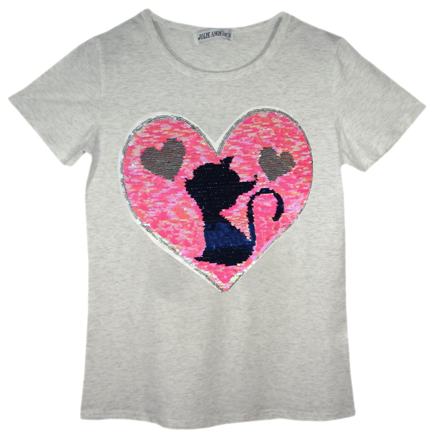 Girls Animal Sequin T-Shirts