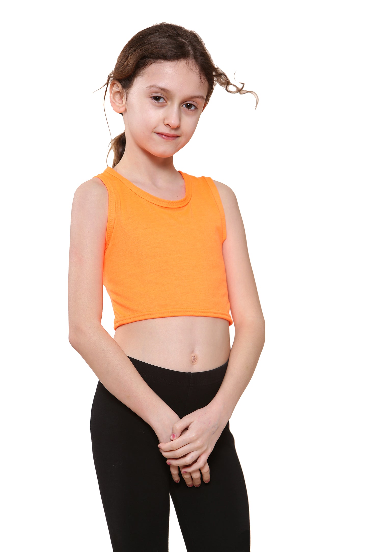 Girls Sleeveless Vest Crop Top