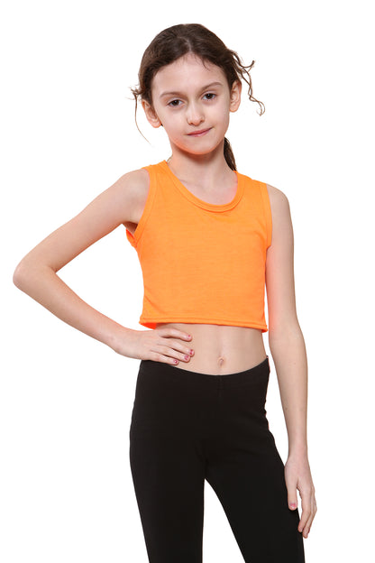 Girls Sleeveless Vest Crop Top