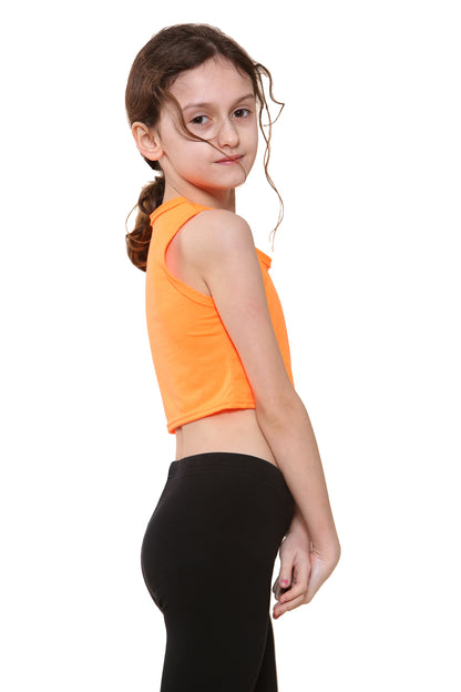 Girls Sleeveless Vest Crop Top