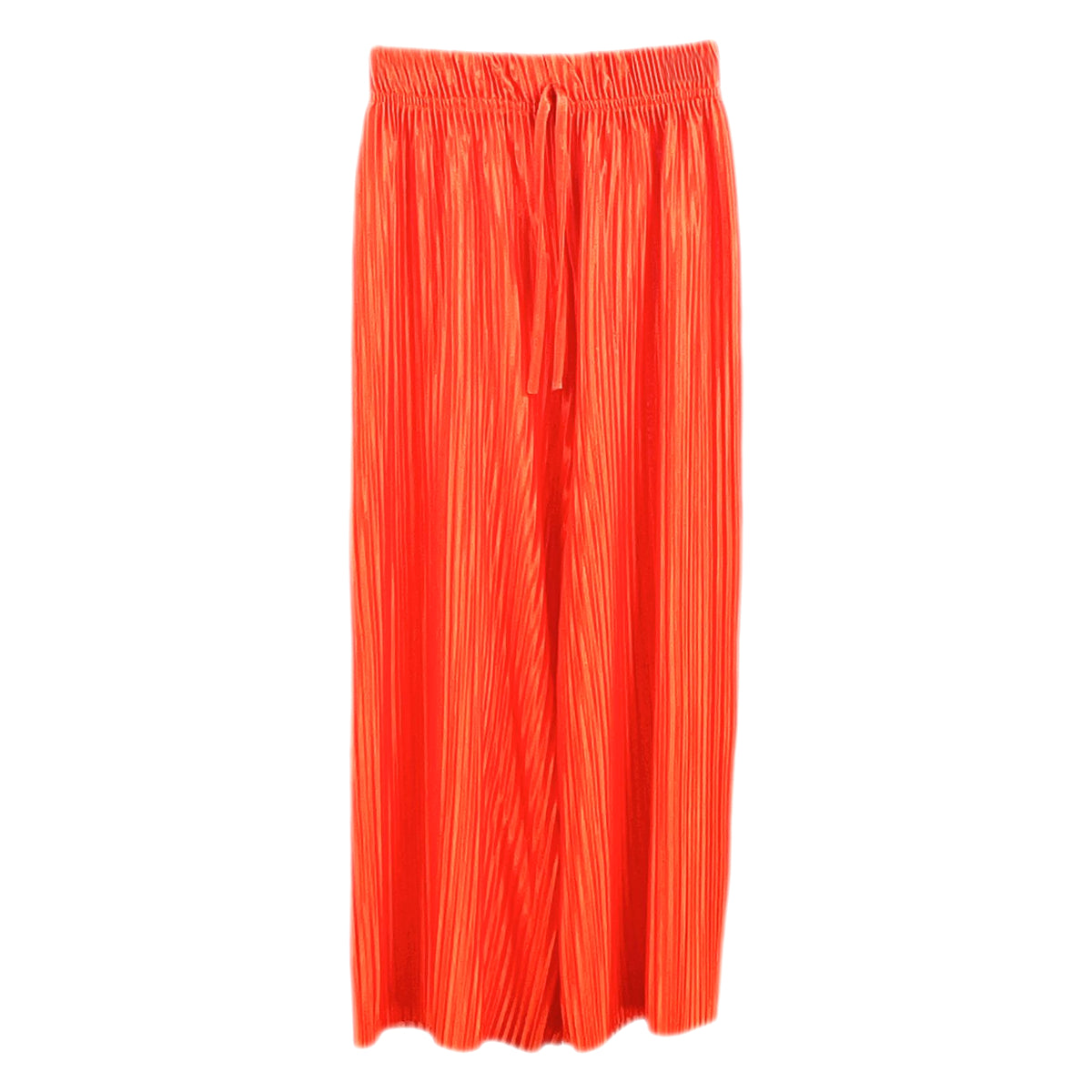 Girls Pleated Capri Baggy Wide Leg Trousers