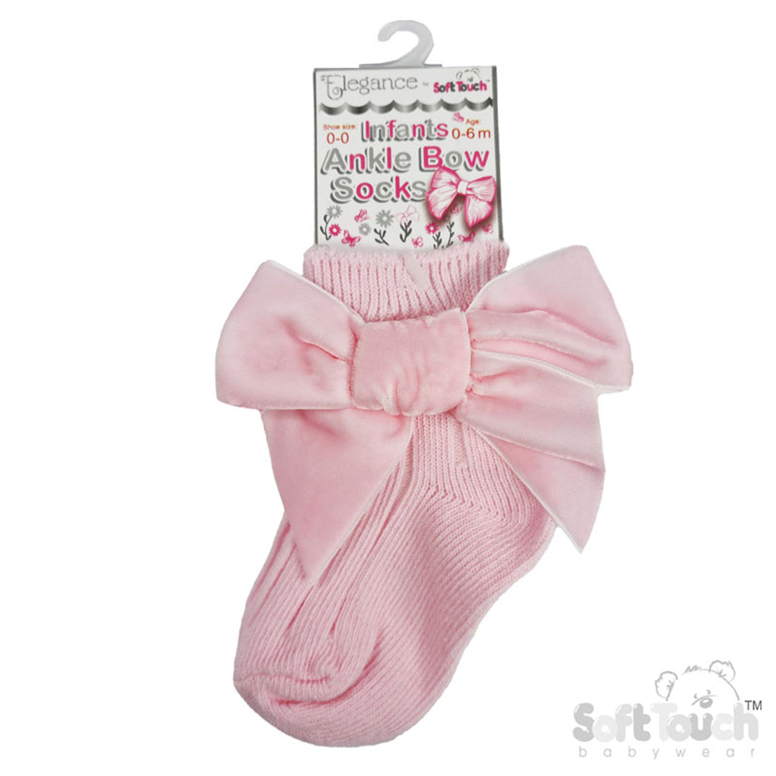 Baby Girls Bow Ribbon Ankle Socks