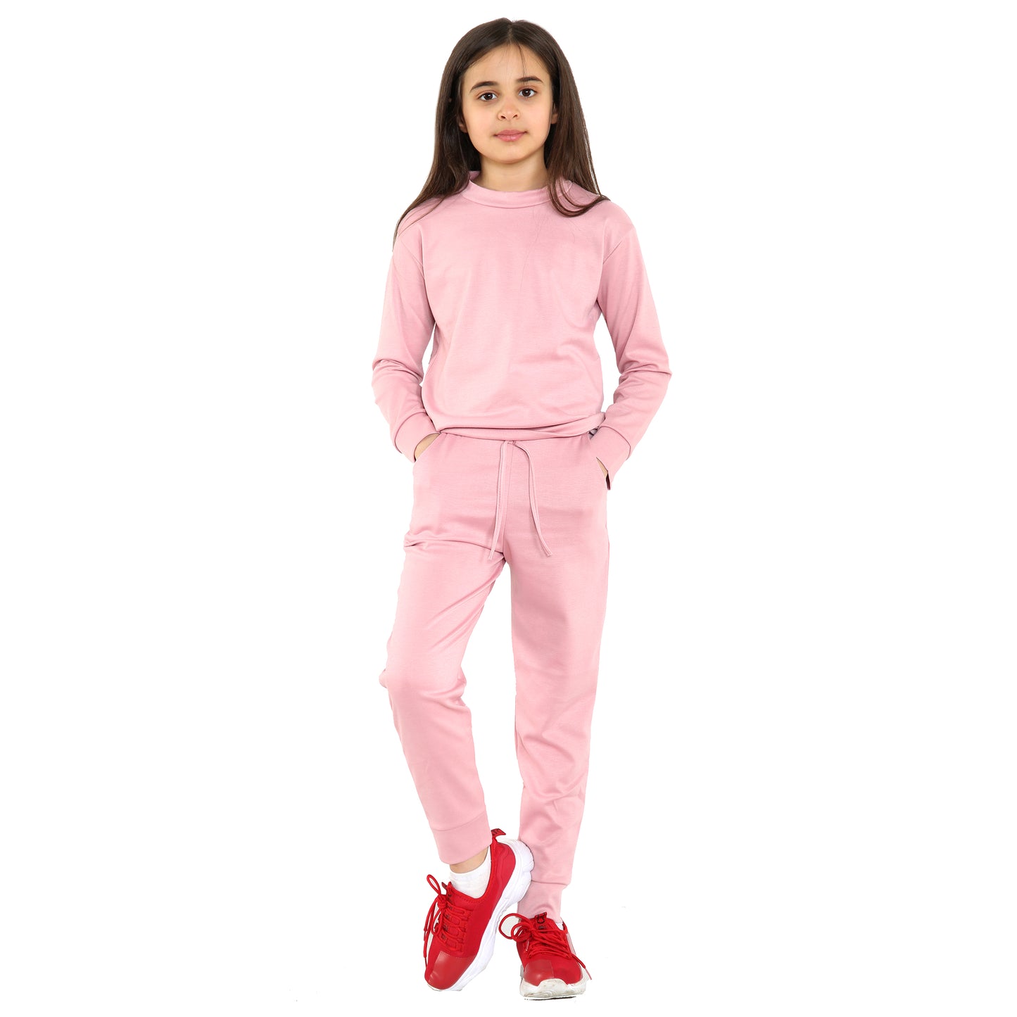 Girls Loungewear Tracksuit Sweatshirt Sweatshirt & Pants Set