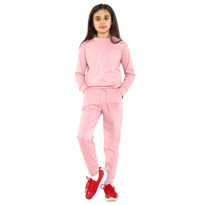 Girls Loungewear Tracksuit Sweatshirt Sweatshirt & Pants Set