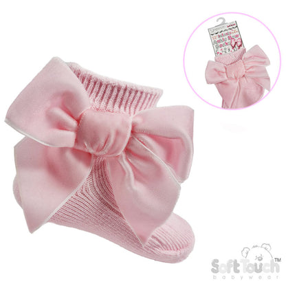 Baby Girls Bow Ribbon Ankle Socks