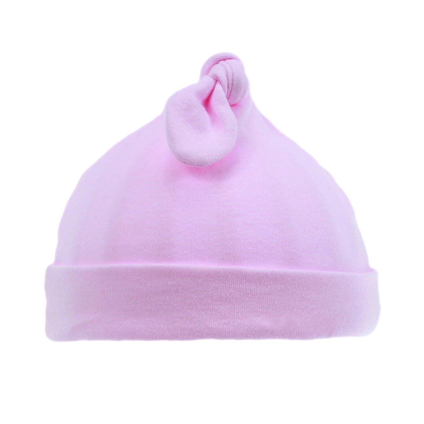 Baby Soft Cotton Hats - Pink Knot
