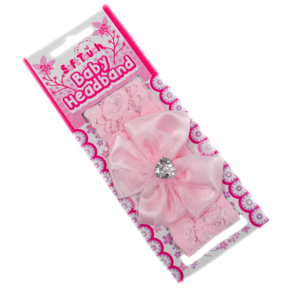 Baby Girls Sparkle Glitter Bow Headband