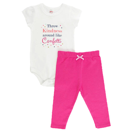 Baby Girls Bodysuits, Bib & Leggings Sets