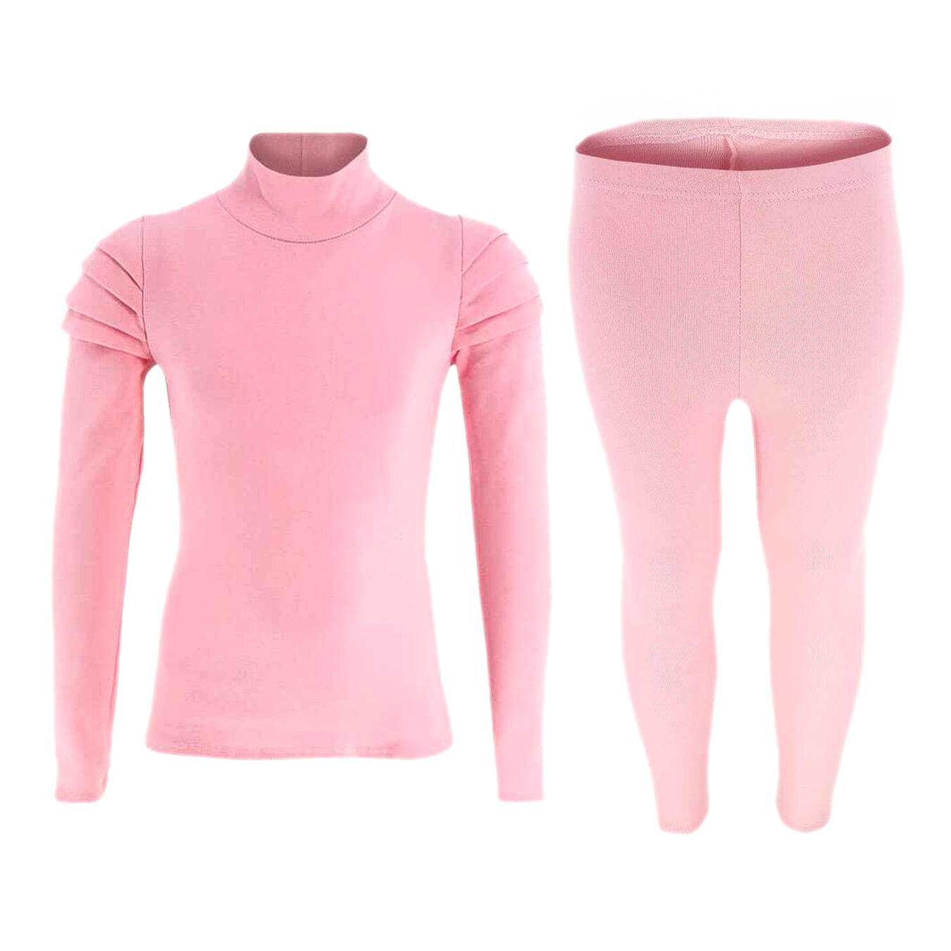 Girls Ruched Sleeve Lounge Wear Tracksuit - Pink