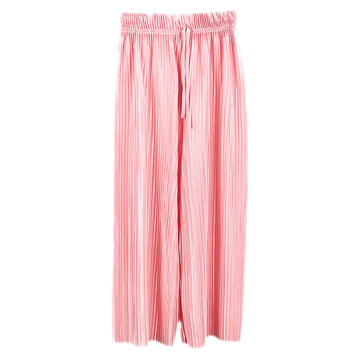 Girls Pleated Capri Baggy Wide Leg Trousers