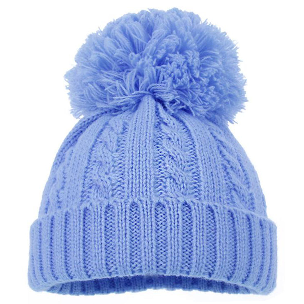 Baby Knitted Pom Pom Hat Boy Girl Winter Bobble Mummy Daddy Prince Princess 0-12