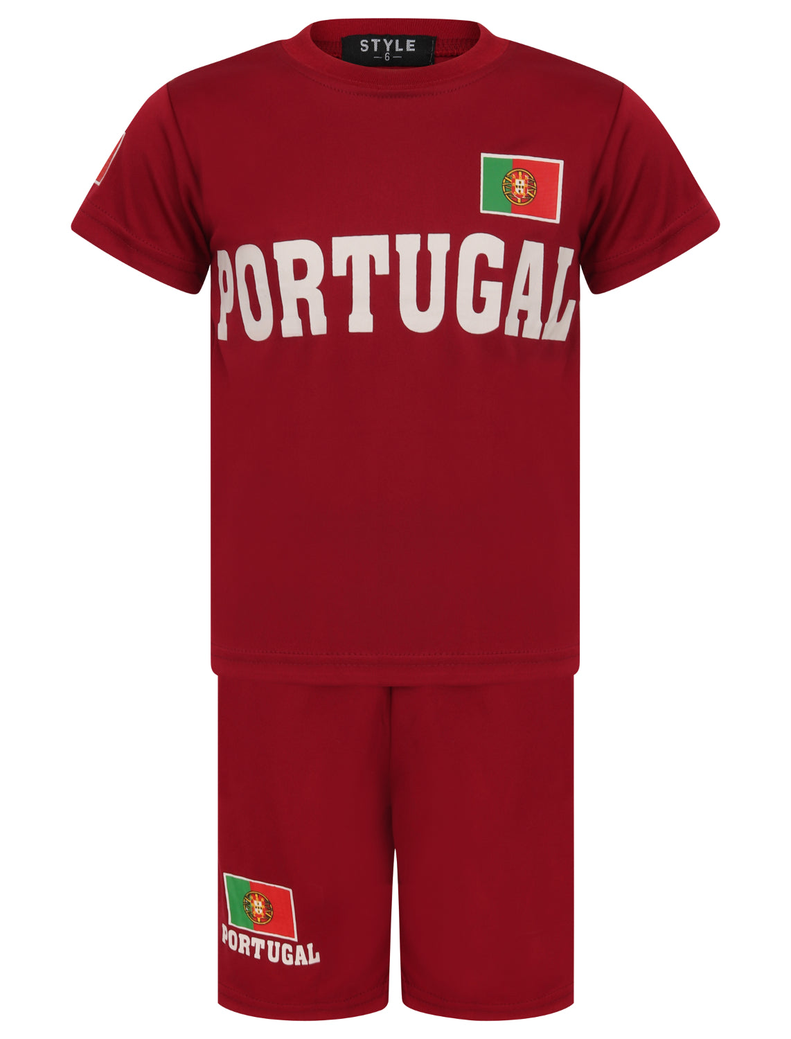 Kids Football T-Shirts & Shorts Set