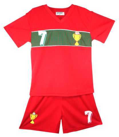 Kids Football T-Shirt And Shorts Set - Portugal