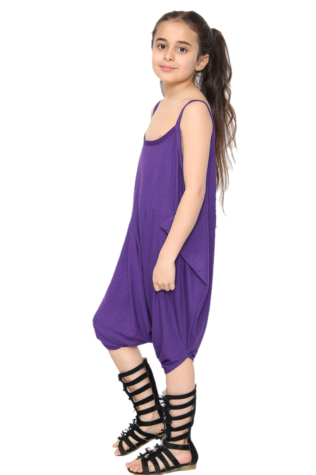 Girls Baggy Drape Jumpsuit