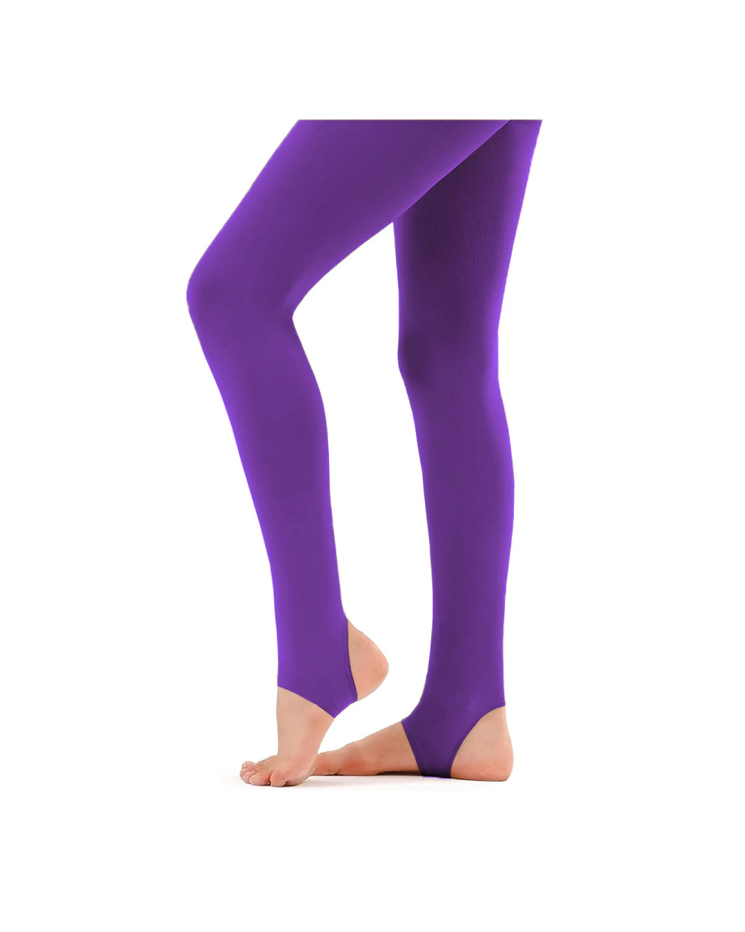Girls Stirrup Leggings Plain Stretchy Gymanstic School Dance Microfibre Pants