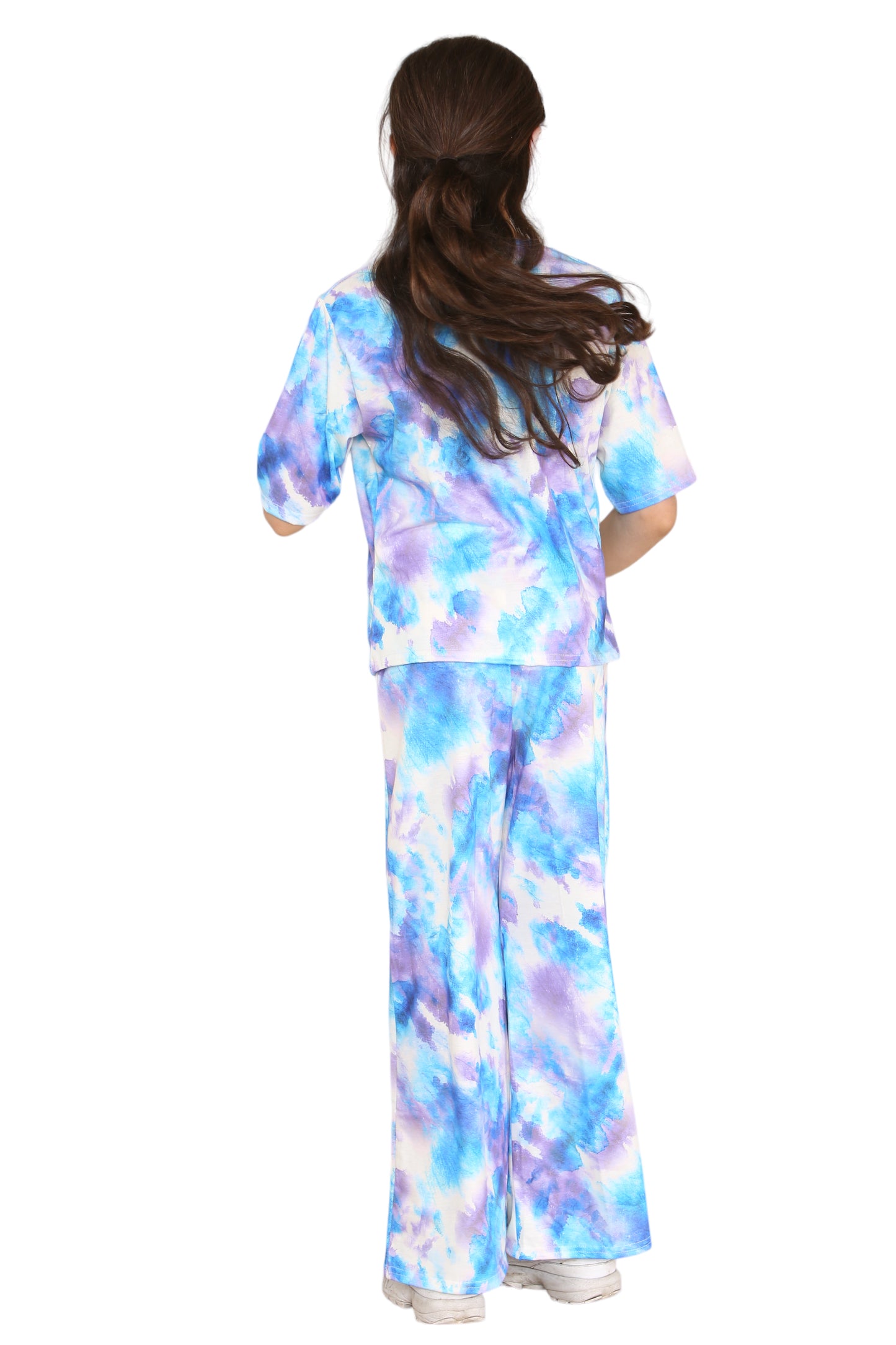 Girls Tie Dye Pyjamas T-Shirt and Trouser Set
