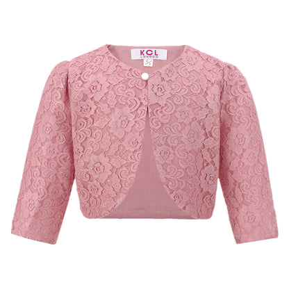 Girls Lace Bolero Floral Shrug