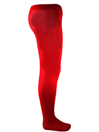 Girls Pretty Stretchy Tights - Red