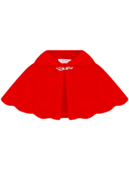 Girls Fur Shoulder Cape