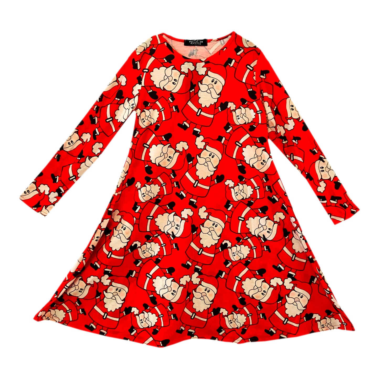Girls Christmas Santa Swing Dress