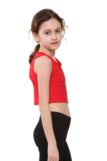 Girls Sleeveless Vest Crop Top