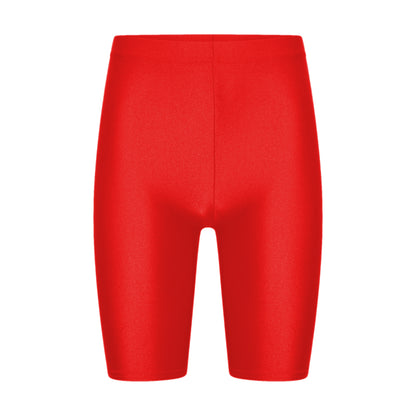 Girls Cycling Shorts - Red