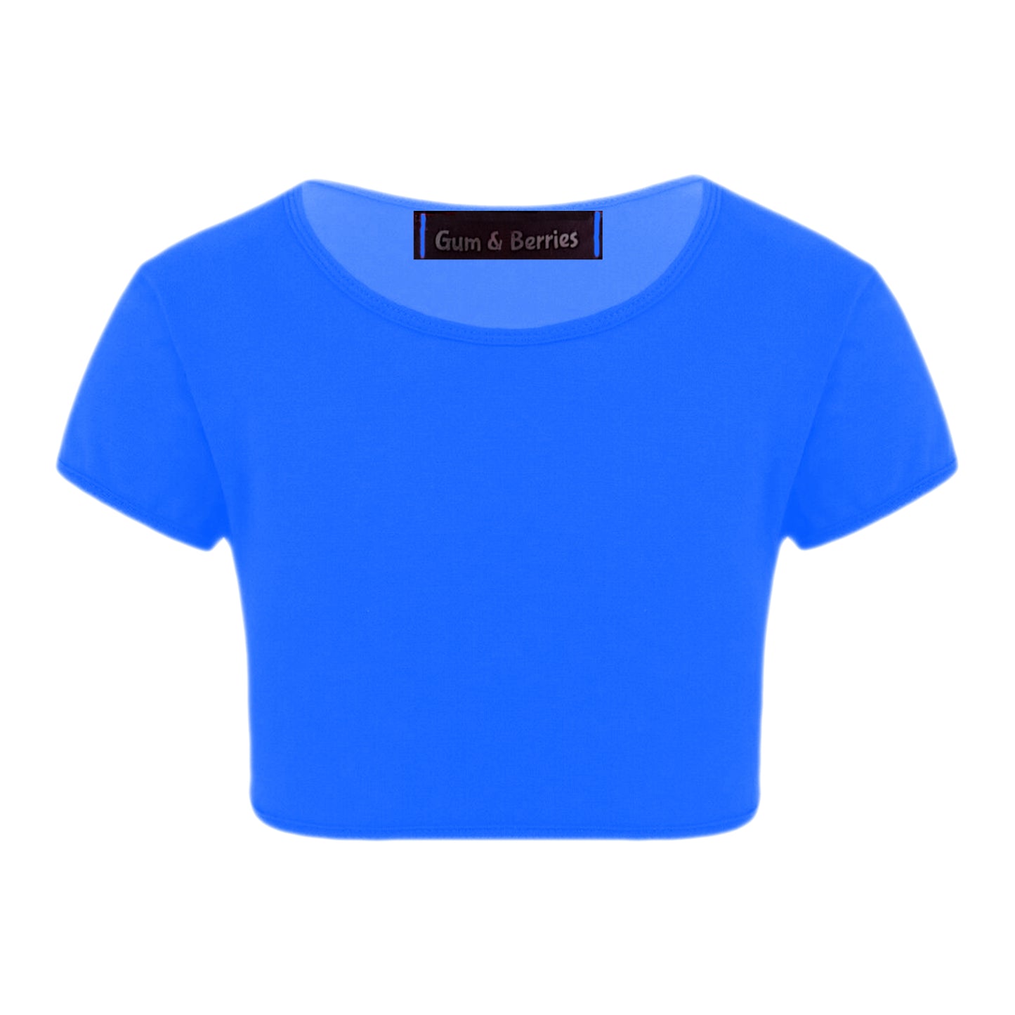 Girls Neon Crop Top T-Shirt.