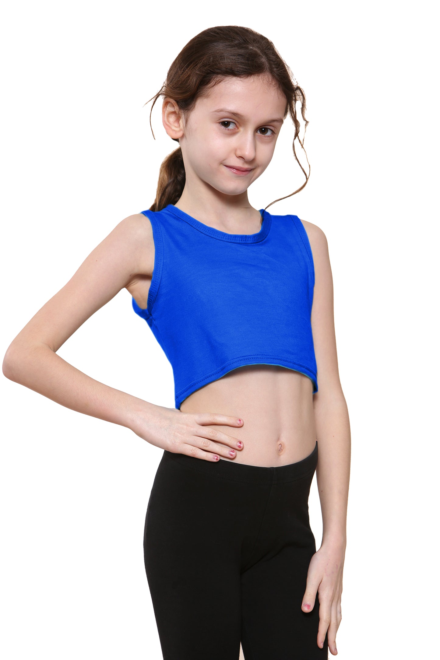 Girls Sleeveless Vest Crop Top