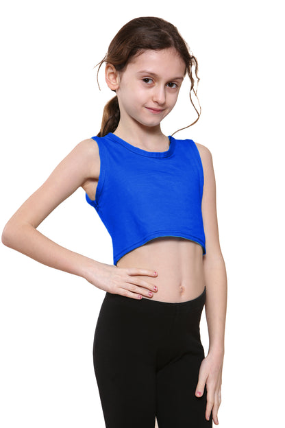 Girls Sleeveless Vest Crop Top