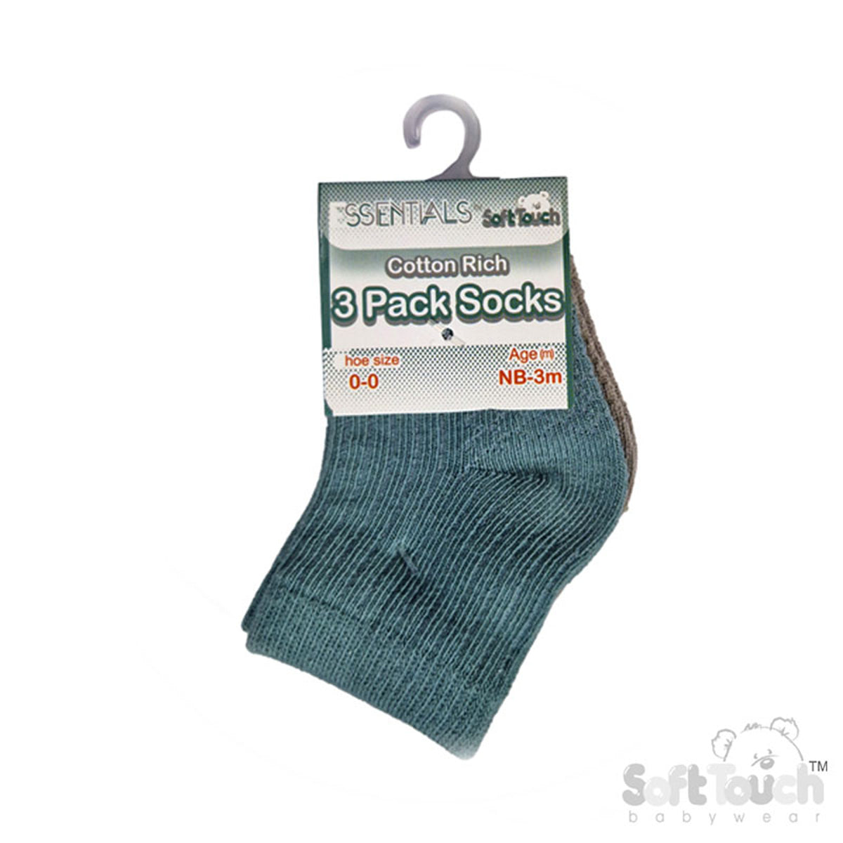 Baby Socks 3 Pack Unisex Baby Boys Girls Turnover Socks