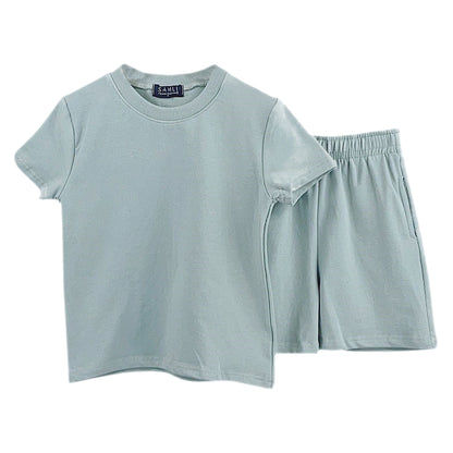 Kids Plain T-Shirt & Shorts Set