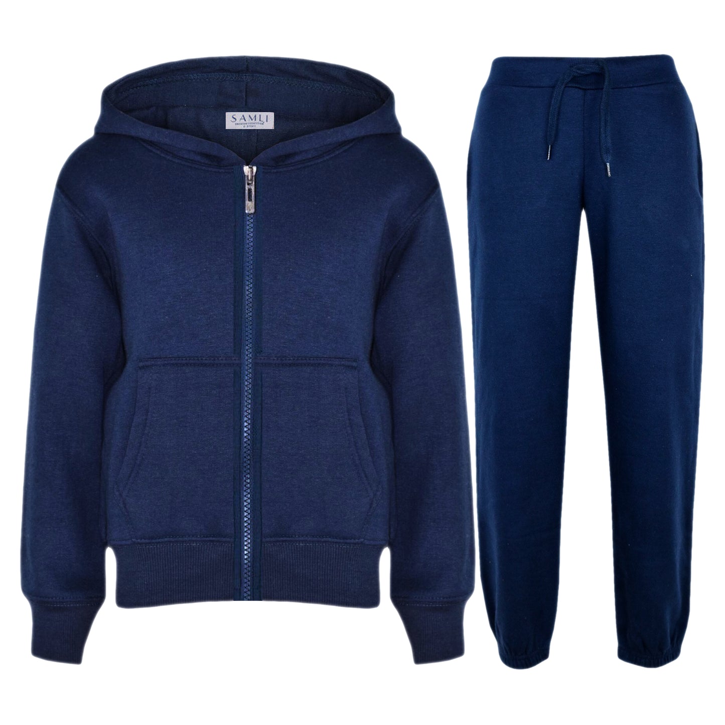 Boys Zip Up Fleece Hooded Tracksuits