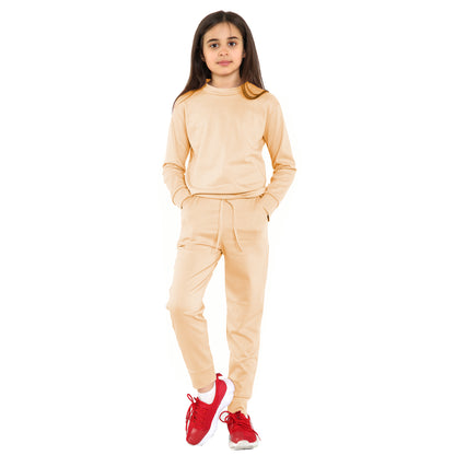 Girls Loungewear Tracksuit Sweatshirt Sweatshirt & Pants Set