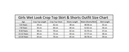 Girls Wet Look Outfits