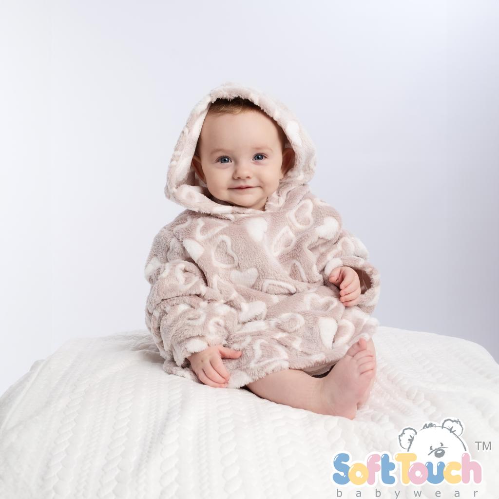 Baby Hoodie Waffle Design Motif 6 - 36 months