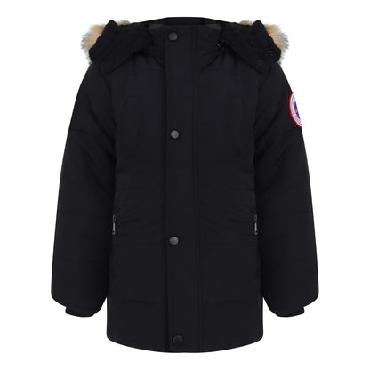 Boys Parka Winter Faux Fur Hooded Coats