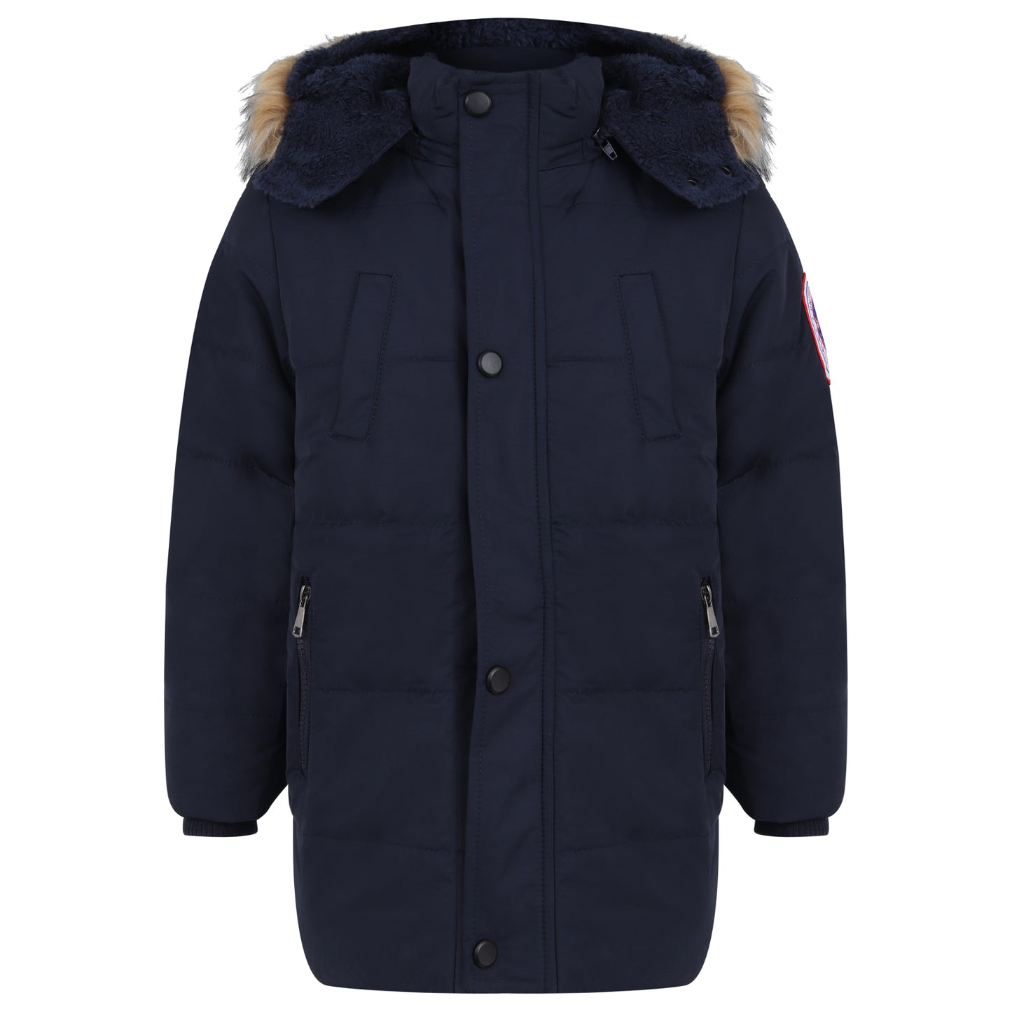 Boys Parka Winter Faux Fur Hooded Coats