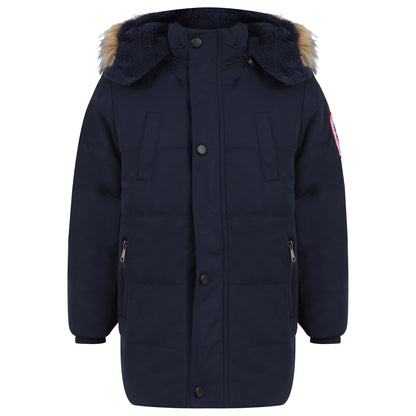 Boys Parka Winter Faux Fur Hooded Coats