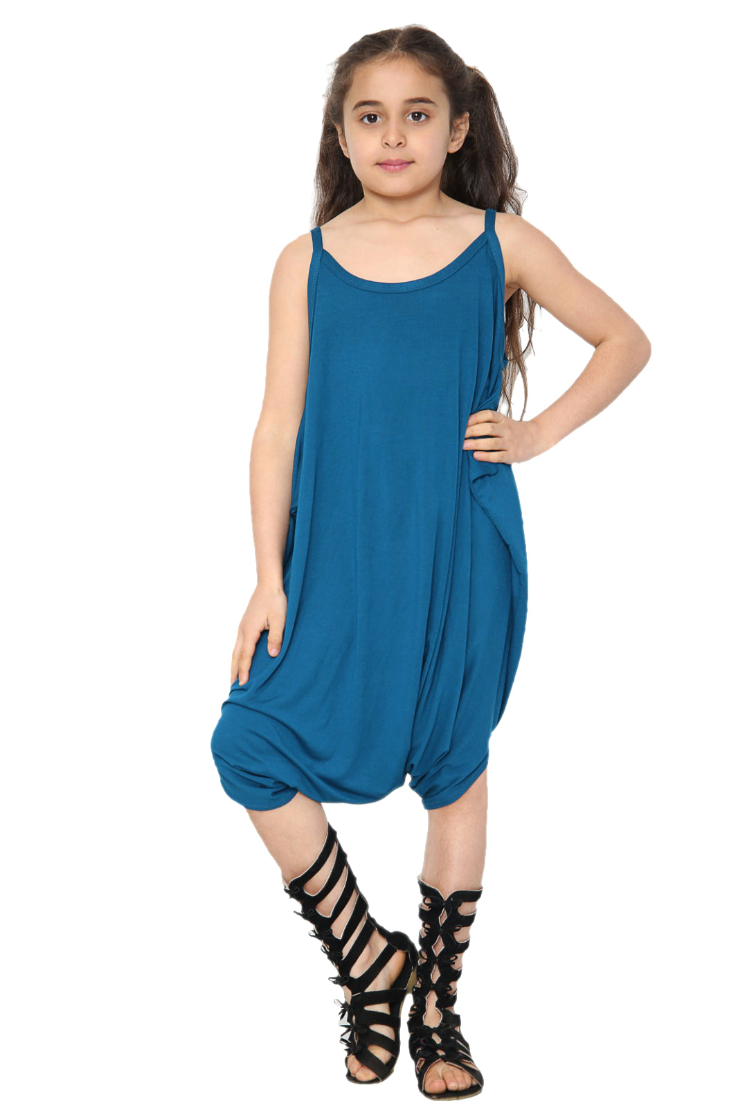 Girls Baggy Drape Jumpsuit